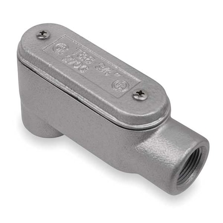 Conduit Outlet Body w/Cover,Iron,LB