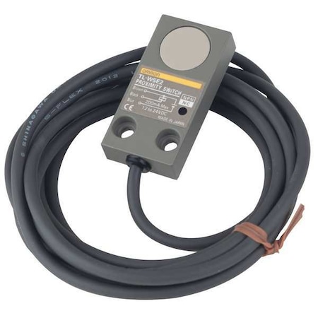 Inductive, Rectangular Proximity Sensor, Aluminum, 2 m, Bare Wire, 3 Wires, Shielded