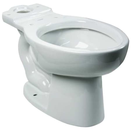 Toilet Bowl, 1.1 to 1.6 gpf, Pressure Assist Tank, Floor Mount, Elongated, White