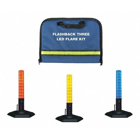 LED Flare, Non Spike Stand, Red, 72 hr