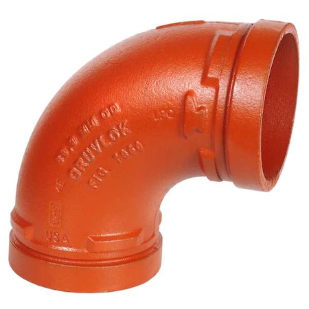 Elbow, 90 Degrees,2-1/2",Iron,1000 psi