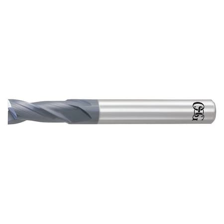 Carbide End Mill,5/8in dia,1-1/4in Cut L