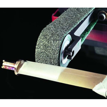 Sanding Belt, 3 1/2 in W, 15 1/2 in L, Non-Woven, Aluminum Oxide, Not Applicable Grit, Very Fine
