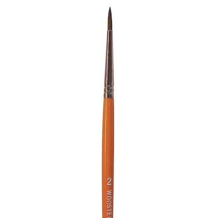 #2 Artist Soft, Camel Hair Bristle, Paint Brush, Wood Handle