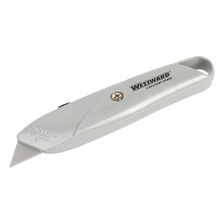 6 in. Steel/Zinc Retractable Rounded Safety Blade Safety Knife
