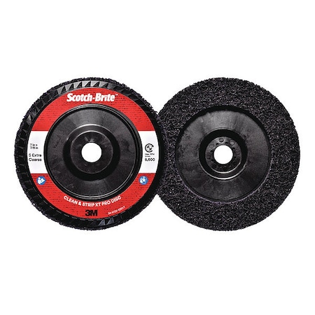 7" dia. Type 27 Purple Extra Course Silicon Carbide Quick Change Disc