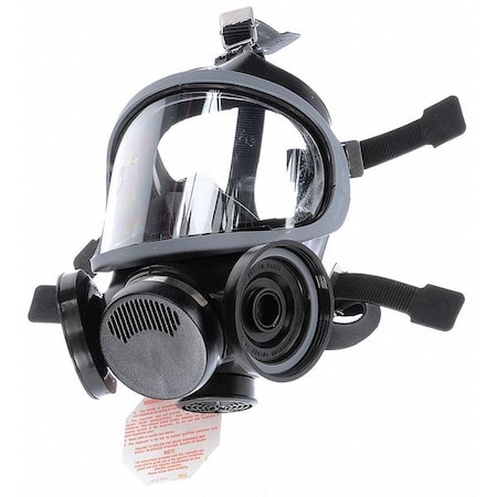 Full Face Respirator, Ultra-Twin, Not Rated, Threaded, Size, S 0 Cartridges Included