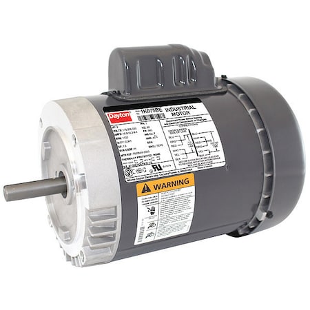 Capacitor-Start/Run General Purpose Motor, 2 hp HP, 115/208-230V AC Voltage, 56C Frame
