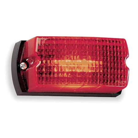 Warning Light, Red, Strobe Tube, 120V AC, 80 FPM, Not Applicable Dia., Surface