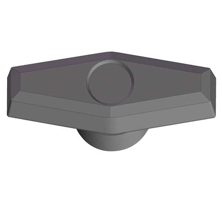 T Knob, 1/4-20 Thread Size, 1"L, Blind Tap, Steel