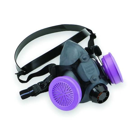 Half Mask Respirator, 5500 Series, Elastomer, Threaded, Size M, Does Not Include Cartridges