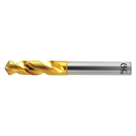 Screw Machine Drill Bit, 1.15 mm Size, 140  Degrees Point Angle, High Speed Steel, TiN Finish