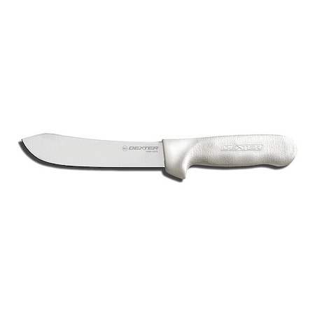 Butcher Knife,6 In,Poly,White