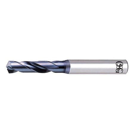 Screw Machine Drill Bit, #35 Size, 130  Degrees Point Angle, Powdered Metal, V Finish, Spiral Flute