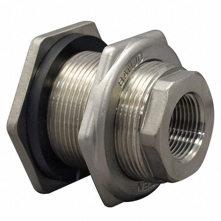 3" FNPT 316 SS Bulkhead Tank Fitting