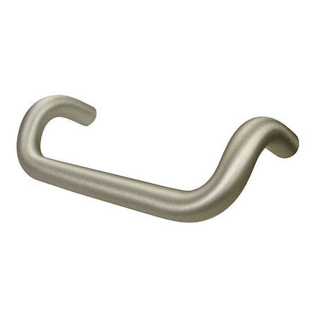 Offset Pull Handle, Aluminum, Matte, Threaded Holes