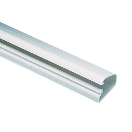 Base Raceway, LD5 Series, 1 Channel, 1 in W, 0.58 in H, 8 ft L, Off White