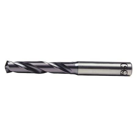 Screw Machine Drill Bit, 2.00 mm Size, 140  Degrees Point Angle, Solid Carbide, TiAlN Finish