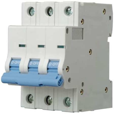 Circuit Breaker, NDB2-63 C63/3 Series, 63A, 3 Pole, 480V AC, 7.5kA at 480V AC, C Curve