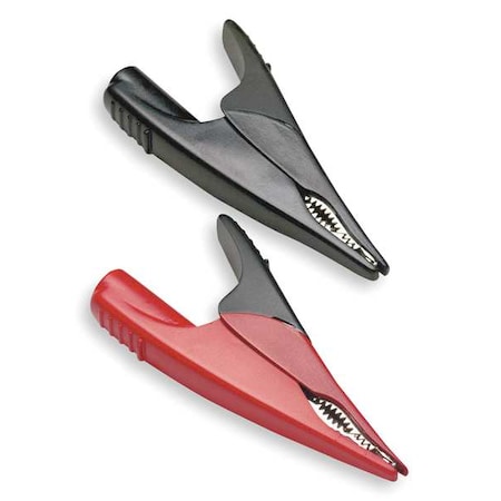 Alligator Clip, CAT III 1000V, CAT IV 600V, Alligator Clip, Black, Red