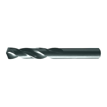 Screw Machine Drill Bit, #10 Size, 135  Degrees Point Angle, High Speed Steel, Black Oxide Finish