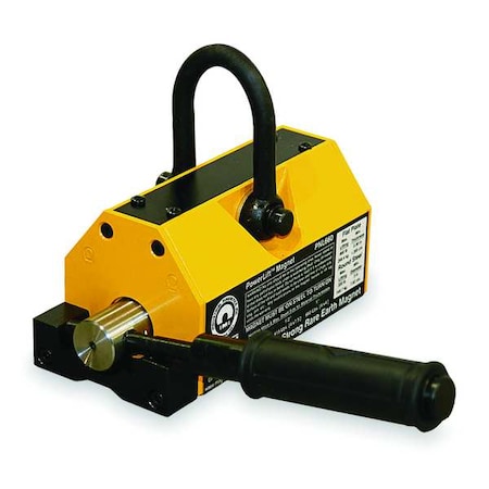 Lifting Magnet, PowerLift(R), 800 lb Max Load Capacity, 7 8/8 Overall Length