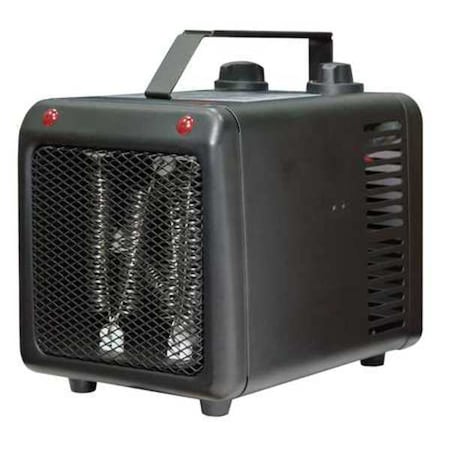 Portable Electric Heater, 1500W/1000W, 120V AC, 1 Phase, 5118 / 3412 BtuH, Non-Oscillating