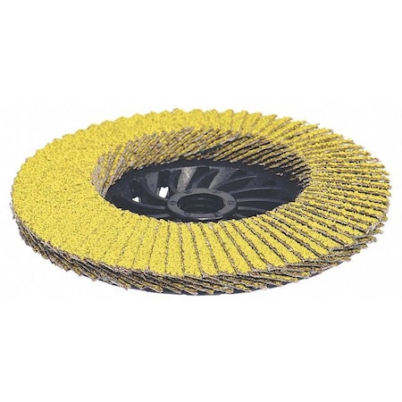 4-1/2" x 5/8"-11 Hard Edge Performance Coated PREDATOR Nylon Flap Disc, 40 Grit