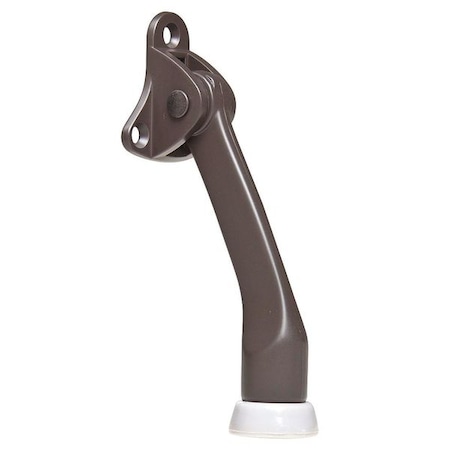 Lever Door Holder, Cast Zinc, Brown, 1-55/64"H x 1-39/64"W