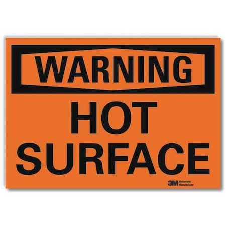 Warning Sign, 5 in H, 7 in W, Reflective Sheeting, Horizontal Rectangle, English, U6-1124-RD_7X5