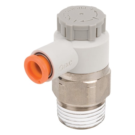Speed Control Valve,1/4 In,NPT x Tube