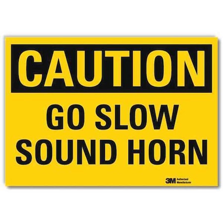 Safety Sign, 10 in H, 14 in W, Plastic, Horizontal Rectangle, English, U4-1341-RD_14X10