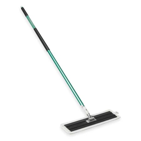 Flat Mop Kit, Quick Change Connection, Cut-End, Green/Black, Microfiber, 55593
