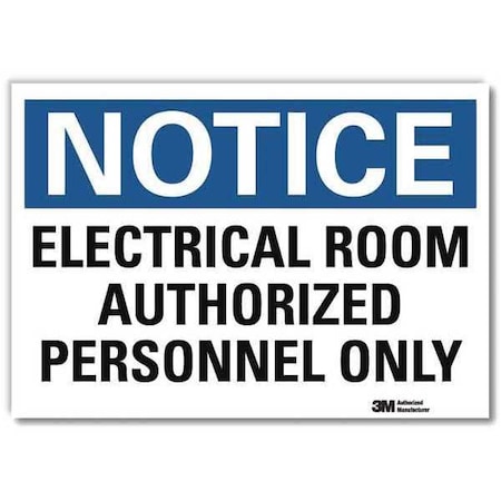 NoticeSign, ReflecSelfAdhVinyl, 10inWx7inH, U5-1169-RD_10X7