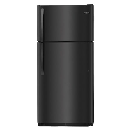 Refrigerator and Freezer,18 cu. ft.,Blk