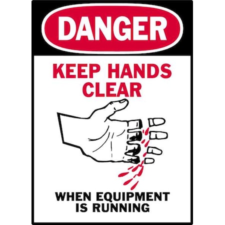 Danger Label,Instruction,3-1/2 In. H,PK5, 86263