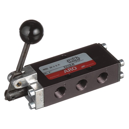 Valve, Manual Air Control, 1/4 in Valve Port Size, NPT, Lever / Manual, 26 cfm Max. CFM - Valves