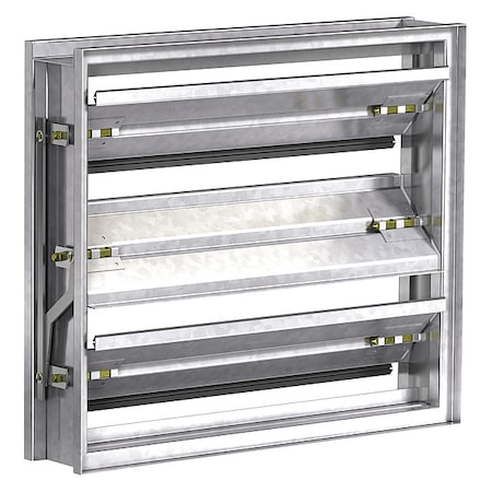 Volume Control Damper,17-3/4"W,17-3/4"H