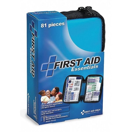 First Aid Kit and Housing, Fabric 80 Components, 25 People Served