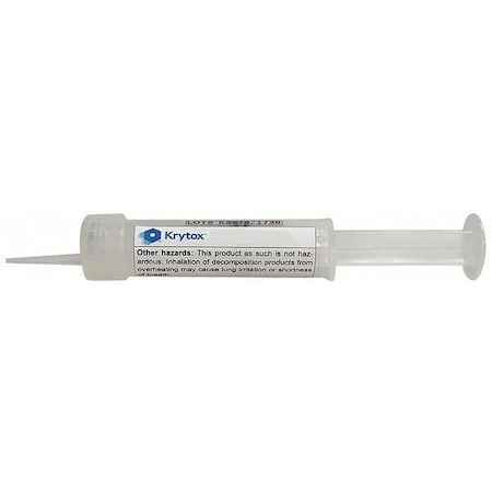 Lubricant, 0.5 oz., Syringe, PFPE, Colorless