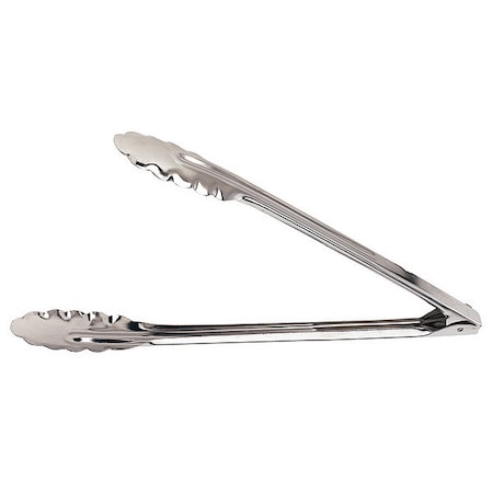 Tong,Stainless Steel,Heavy,9-1/2 in. L