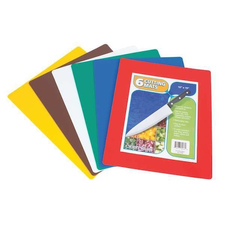 Six-Piece Cutting Board Set,15 in. L,PK6