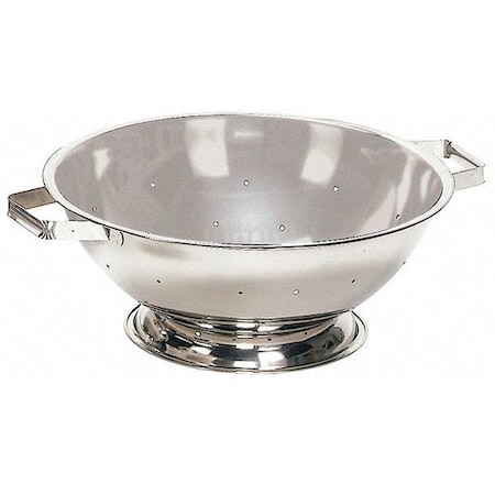 Colander,5 qt.,4-1/2 in. H,Steel