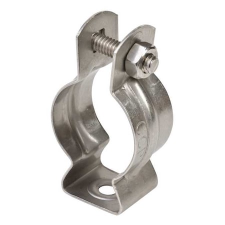 Hanger, Conduit; EMT; Pipe Use, 1 in, Stainless Steel, Polished Brite