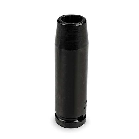 1/2 in Drive Impact Socket 3/4 in Size 12 pt Deep Depth, Black Oxide