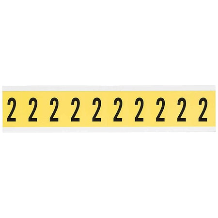 NumberLabel,Vinyl,1-1/2inH,7/8inW