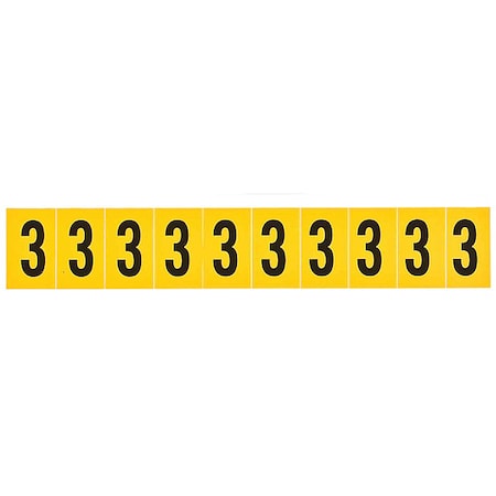NumberLabel,Vinyl,1-1/2inH,7/8inW