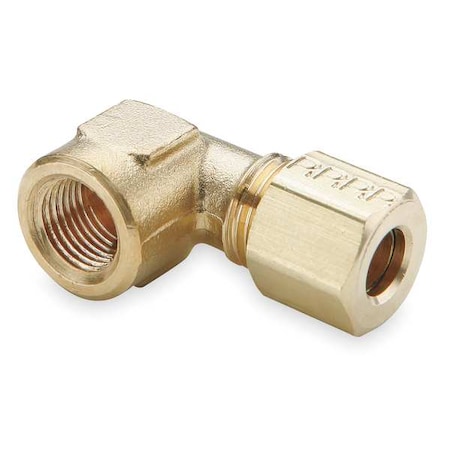 1/2" Compression x 3/8" FNPT Brass 90 Degree Elbow 10PK