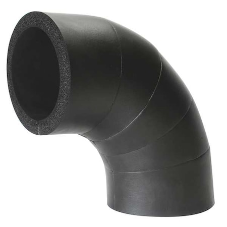 2-1/8" x 53/64" Elastomeric Elbow Pipe Fitting Insulation, 1" Wall