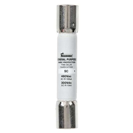 UL Class Fuse, G Class, Time-Delay, 45A, 480V AC, Non-Indicating